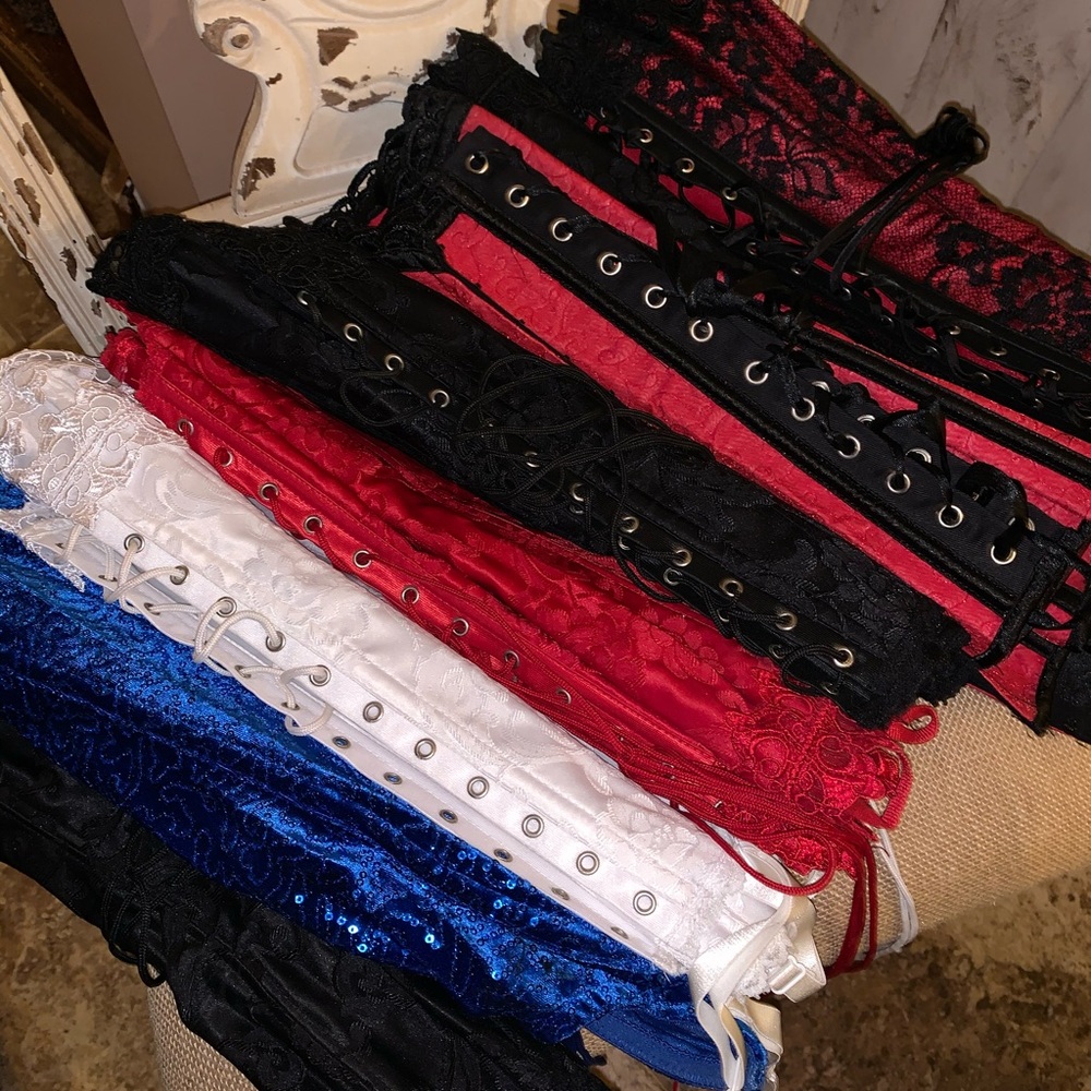 Frederick’s of Hollywood corsets